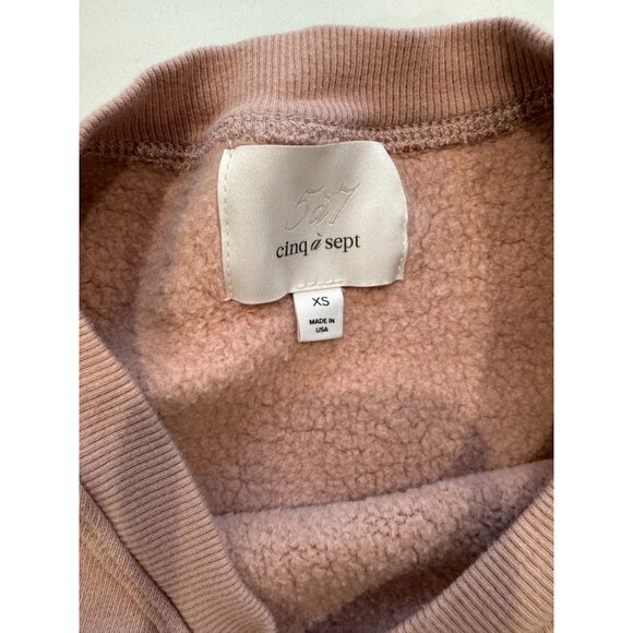 Cinq a Sept Je T'aime Paris Sweatshirt in Blush Size XS - Picture 2 of 3